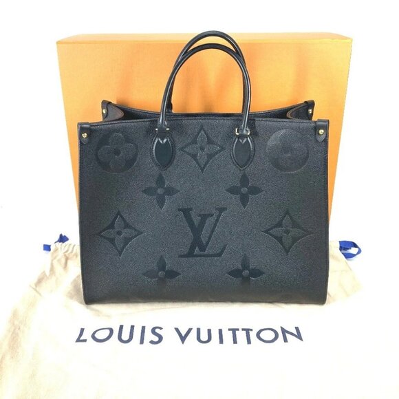 LOUIS VUITTON M44925 MonogramEmpreinte On the go GM 2WAY Shoulder Bag Tote Bag - Picture 1 of 16